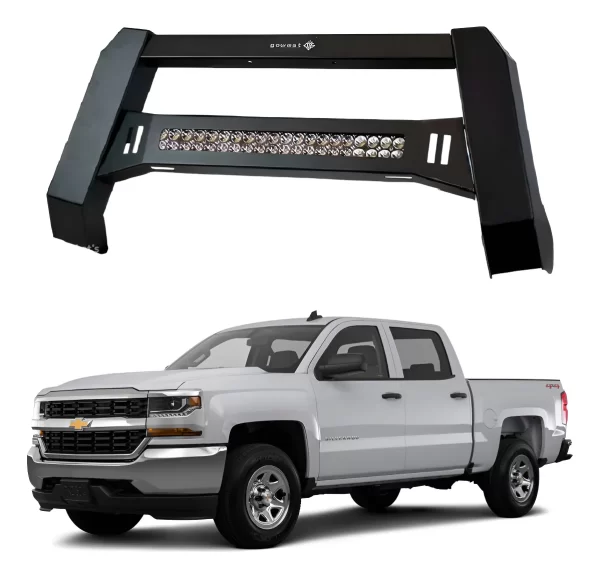 Burrera Baja Bar Chevrolet Silverado 2007 - 2018 Negra