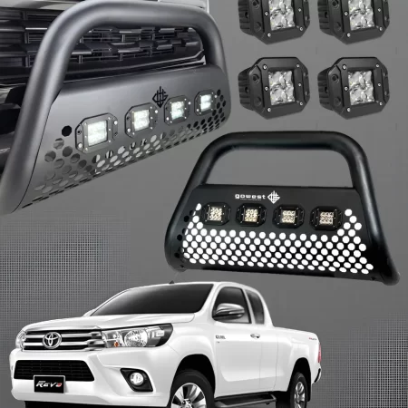 Combo Burrera Ultra Bar Toyota Hilux 2005 - 2015 + 4 Faros