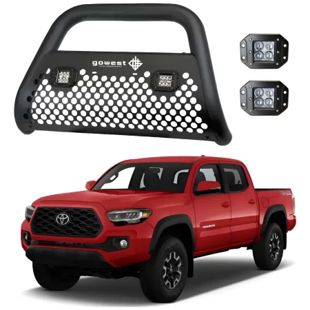 Combo Burrera Ultra Bar Toyota Tacoma 2016 - 2022 + 2 Faros
