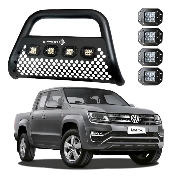 Kit Burrera Ultra Bar Volkswagen Amarok 2010 - 2020 + 4 Led