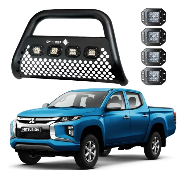 Kit Burrera Ultra Bar Mitsubishi L200 2020 - 2022 + 4 Faros