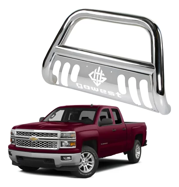 Burrera Protector Bar Cromada Chevrolet Silverado 2014-2015