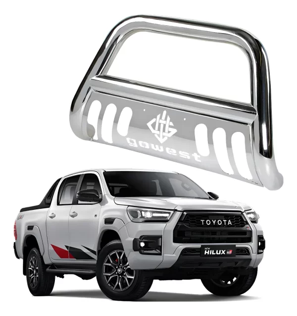 Burrera Protector Bar Cromada Toyota Hilux Platinum 2023