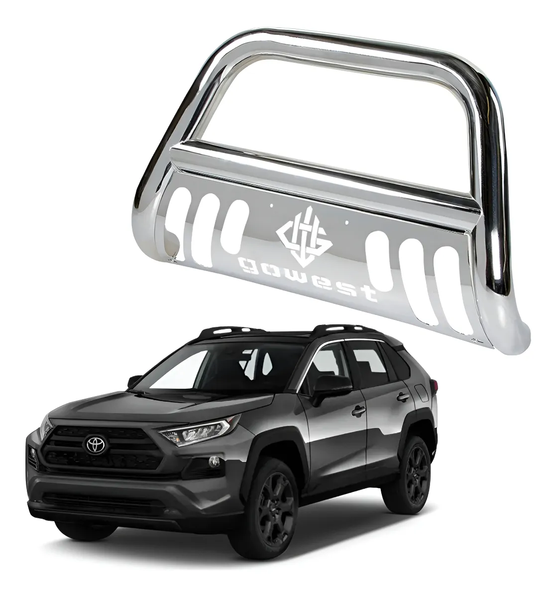 Burrera Protector Bar Cromada Toyota Rav4 2019 - 2022 + - Image 1