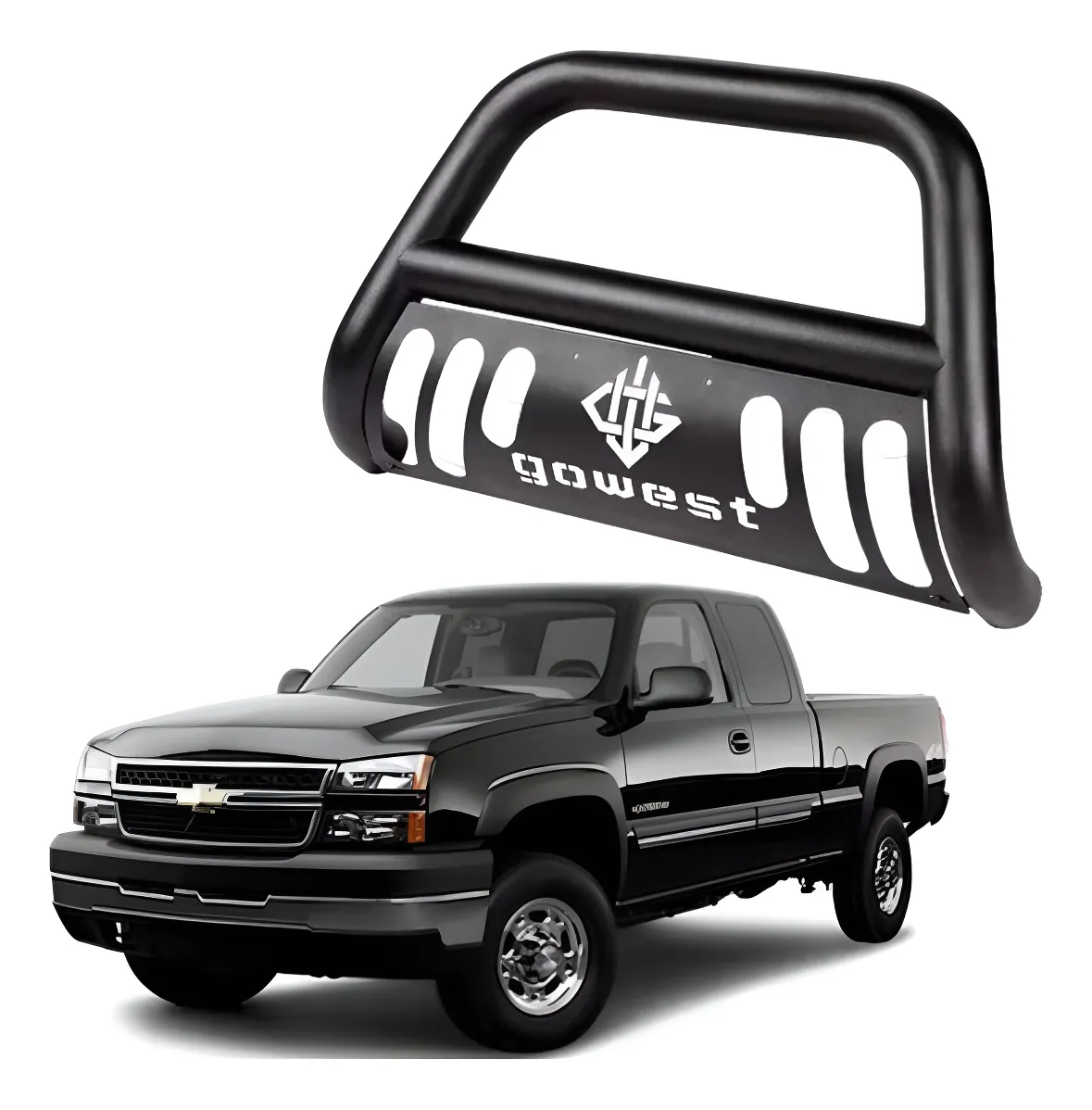 Burrera Protector Bar Negra Chevrolet Silverado 2003 - 2006 - Image 1