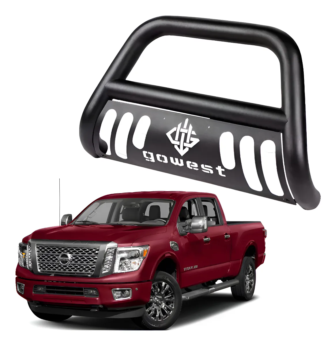 Burrera Protector Bar Negra Toyota Titan 2004 - 2016 - Image 1