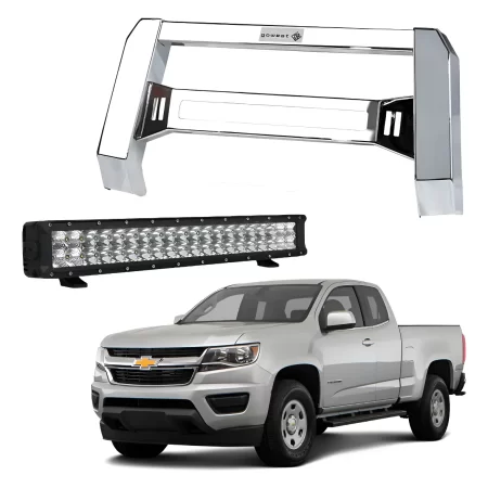 Kit Burrera Baja Bar Colorado 2016 - 2020 + Barra Led Cromo