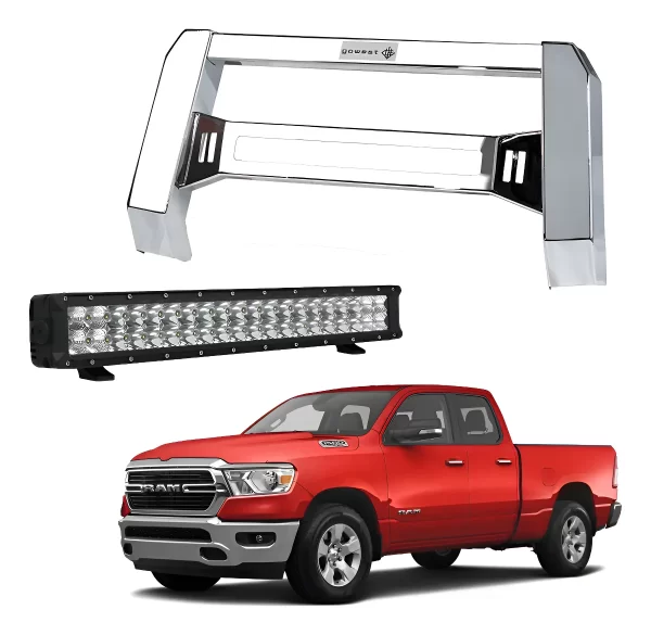 Kit Burrera Baja Bar Ram 1500 / 2500 2009 - 2022 + Barra Led