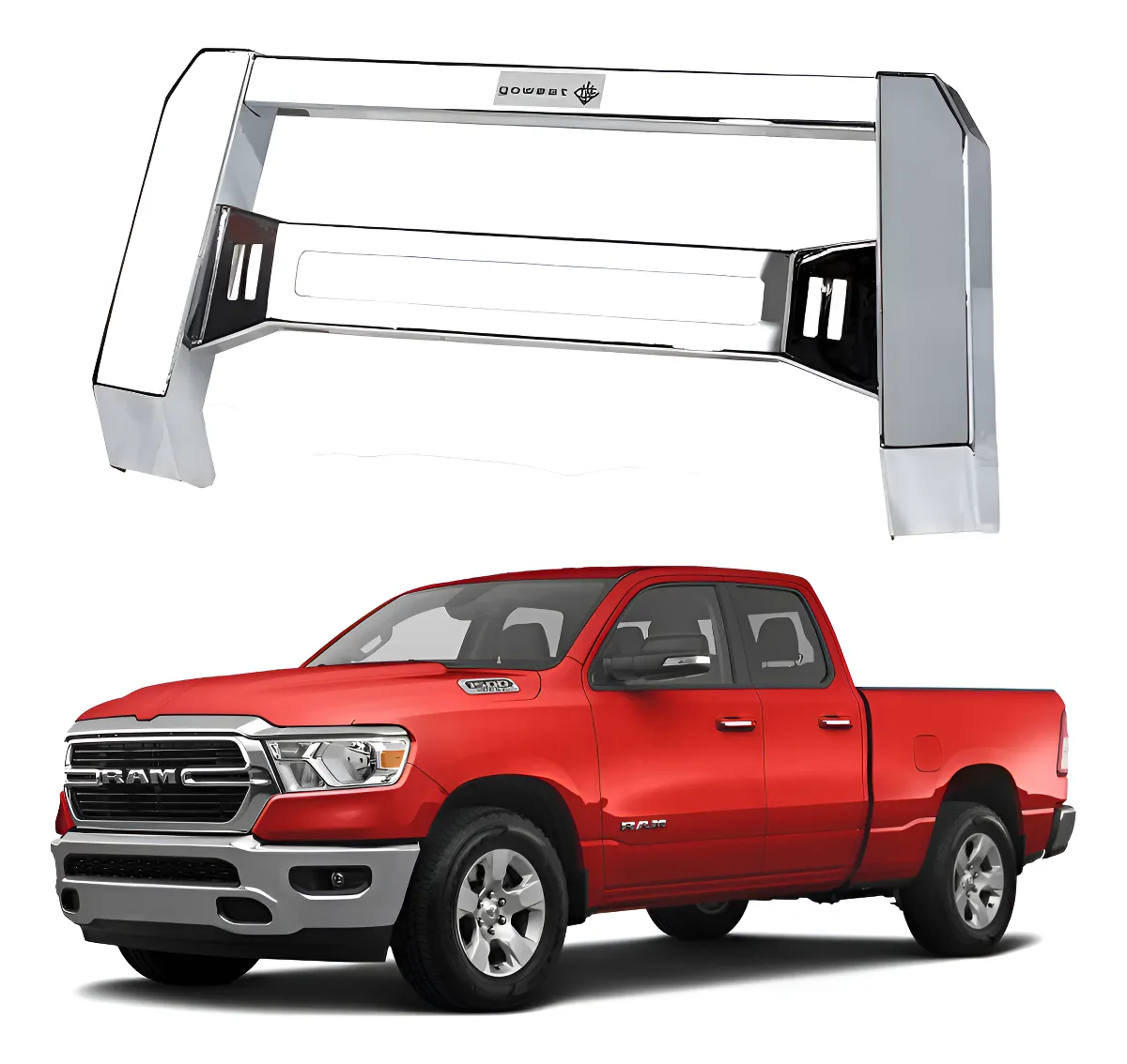 Burrera Baja Bar Ram 1500 / 2500 Clasica 2009 - 2022 Cromo - Image 1