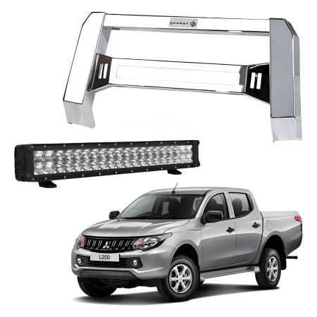 Kit Burrera Baja Bar Mitsubishi L200 2016 - 2019 + Barra Led