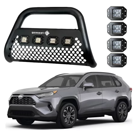 Kit Burrera Ultra Bar Toyota Rav4 2019 - 2022 + 4 Faros Led