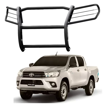 Burrera Euroguard Negra Para Toyota Hilux Srv 2016 - 2022