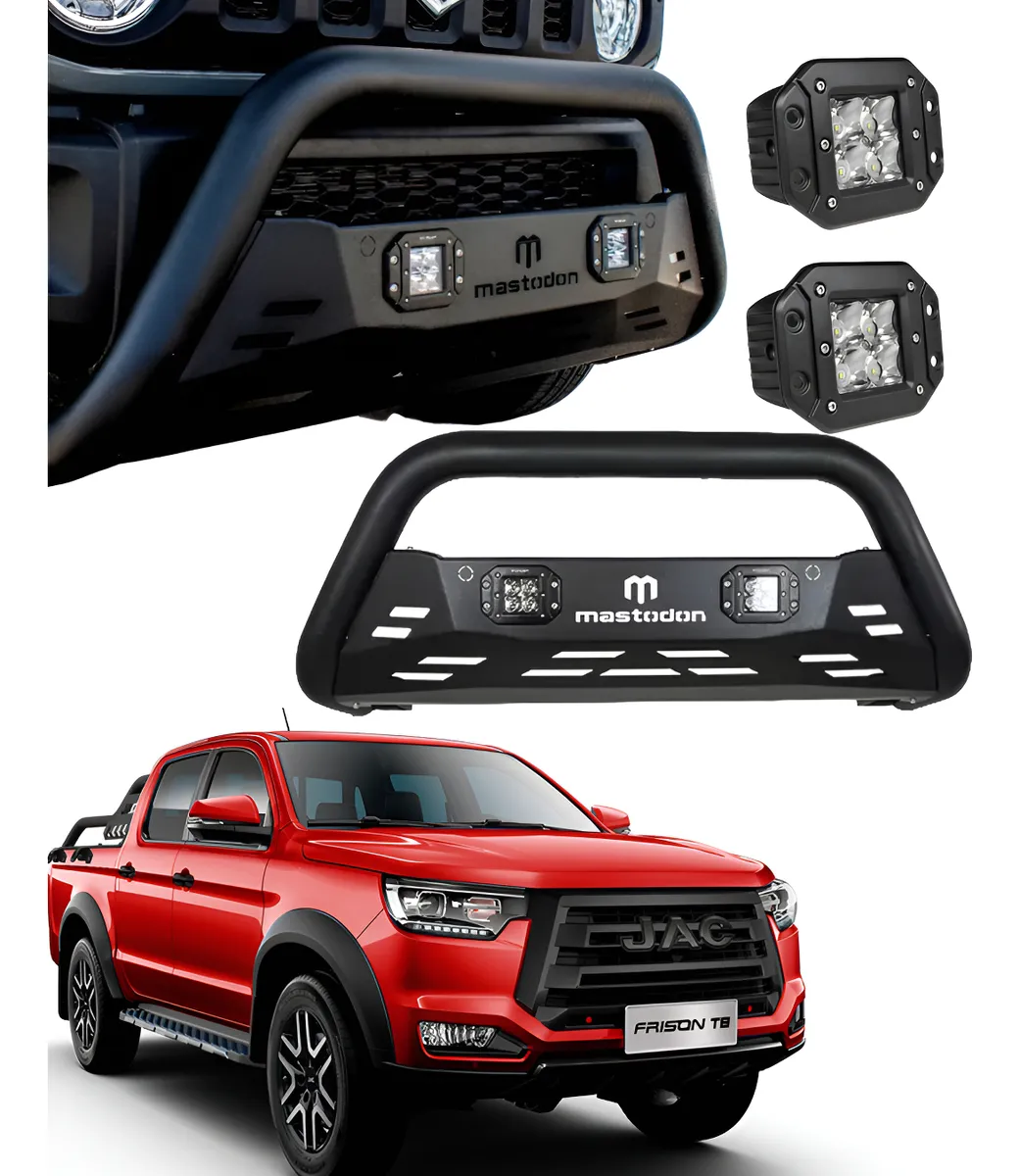 Kit Burrera Rage Para Jac Frison T8 2020 - 2024 + 2 Luz Led - Image 1