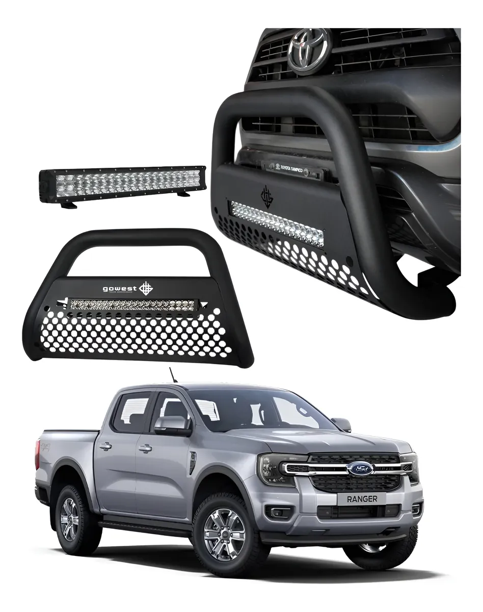 Kit Burrera Ultra Bar Para Ranger 2023 - 2024 + Barra Led - Image 1