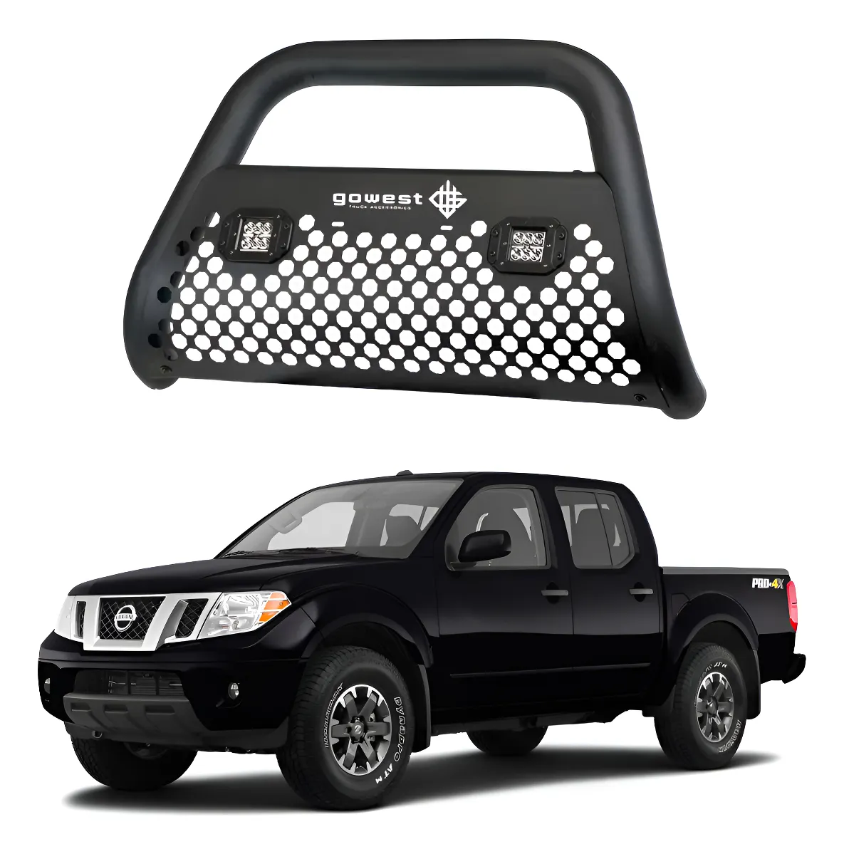 Tumba Burros Ultra Bar Frontier Pro 4x V6 2008-2018 2 Focos - Image 1