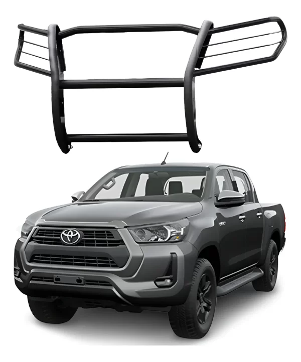 Burrera Euroguard Negra Para Toyota Hilux 2021 - 2024