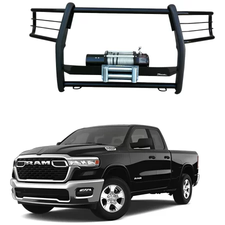 Burrera Con Base Para Winch Dodge Ram 1500/2500 2016 - 2024+