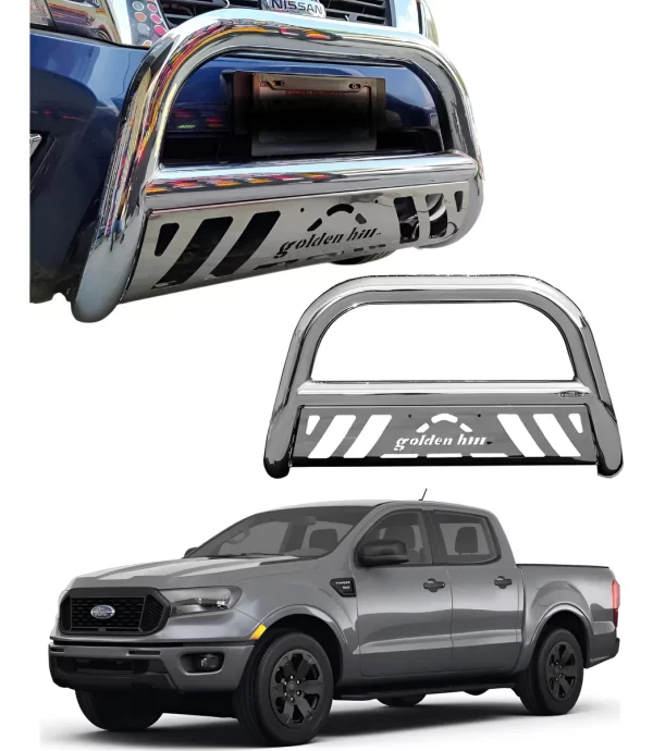 Burrera Tumbaburros Gh Cromada Para Ford Ranger 2013 - 2022