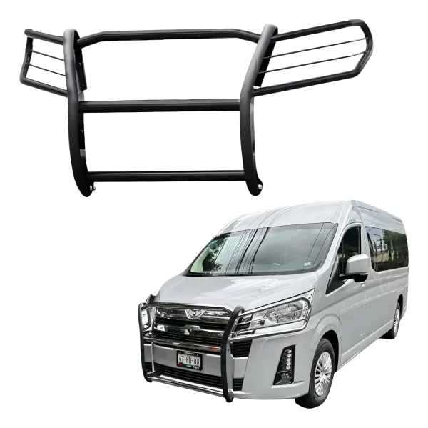 Burrera Cubre Faros Compatible Con Toyota Hiace 2025 Negro