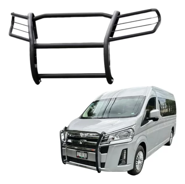 Burrera Cubre Faros Compatible Con Toyota Hiace 2025 Negro