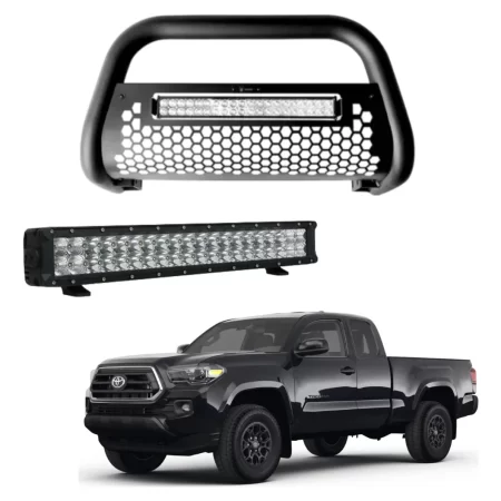 Burrera Tumbaburros Con Barra Led Toyota Tacoma 2015-2022