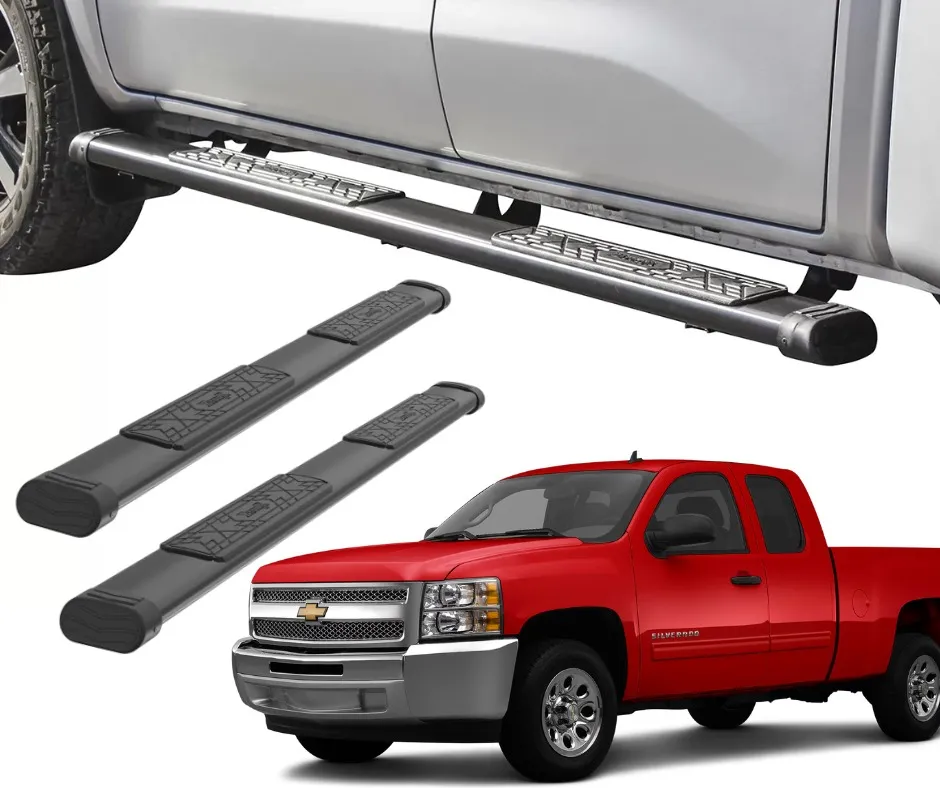 Estribos Silverado Cheyenne 2007 - 2013 Cabina Y Media Bronx - Image 1