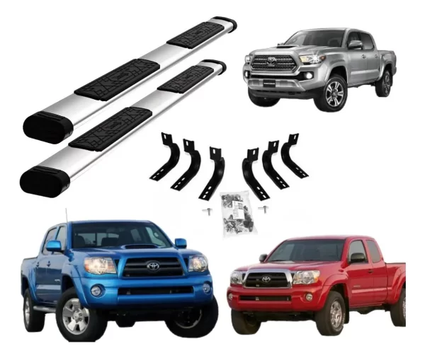 Estribos Toyota Tacoma Doble Cabina 2006 - 2022 Cromo Bronx