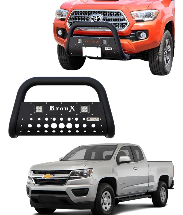 Burrera Black Para Chevrolet Colorado 2013 - 2015 + 2 Faros