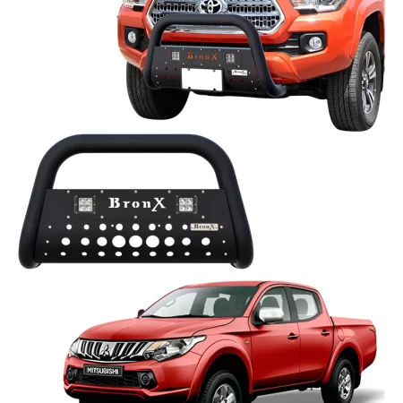 Kit Burrera Black Para Mitsubishi L200 2016 - 2019 + 2 Luces