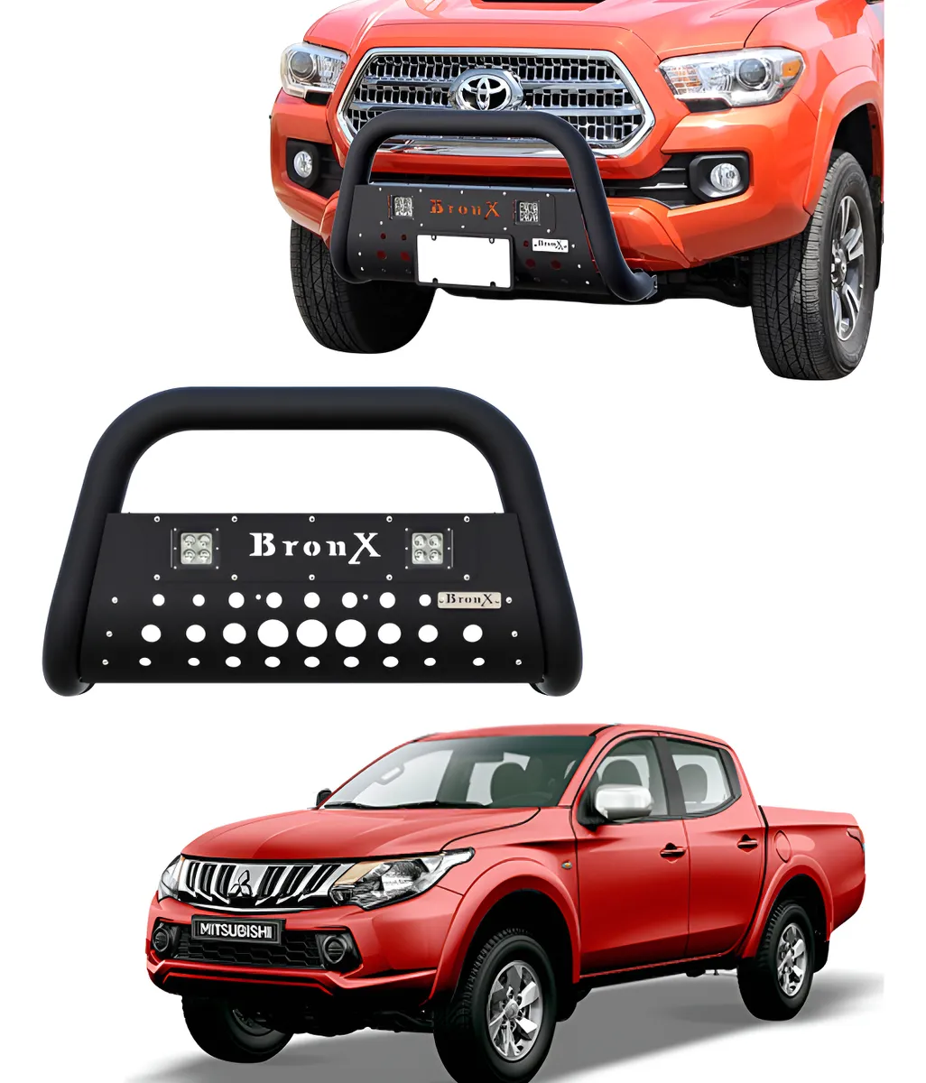 Kit Burrera Black Para Mitsubishi L200 2016 - 2019 + 2 Luces - Image 1