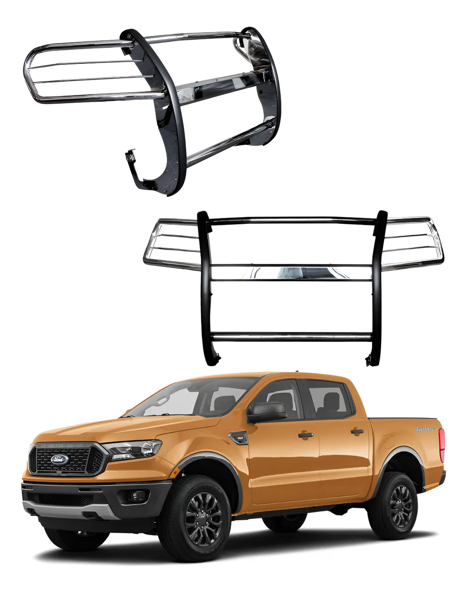 Burrera Delantera Acero Inoxidable Ford Ranger 2016 - 2022 - Image 1