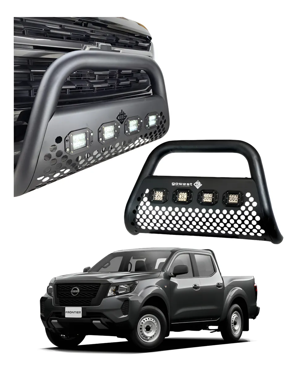 Burrera Ultra Bar 4 Faros P/ Np300 Frontier 2016 - 2025 - Image 1