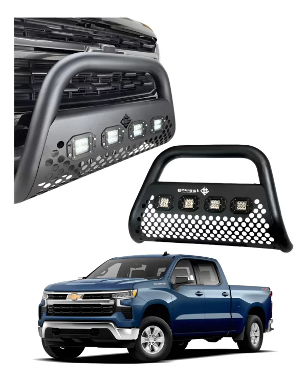Burrera Ultra Bar 4 Faros Chevrolet Silverado 2019 - 2024
