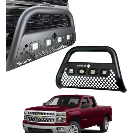 Burrera Ultra Bar 4 Faros P/ Chevrolet Silverado 2014 - 2015