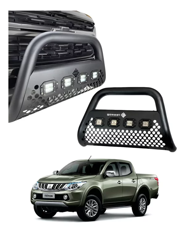 Burrera Ultra Bar 4 Faros P/ Mitsubishi L200 2016 - 2019