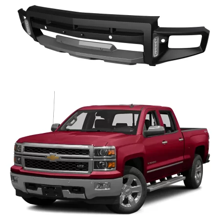 Bumper Delantero Con Faros Drl Silverado 1500 2014 2015