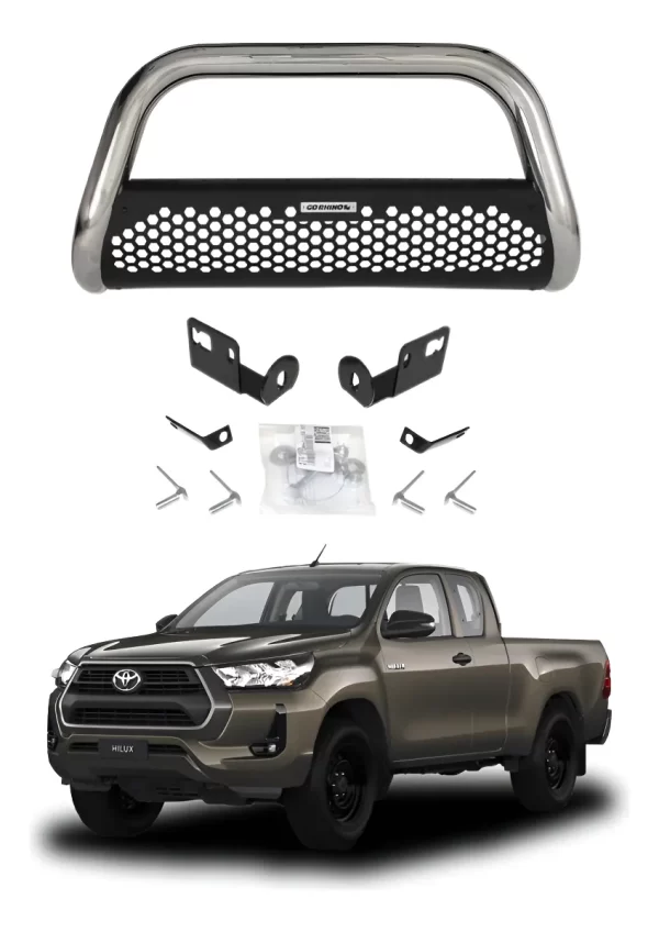 Burrera Defensa Rc2 Inox. Toyota Hilux 2016 - 2025