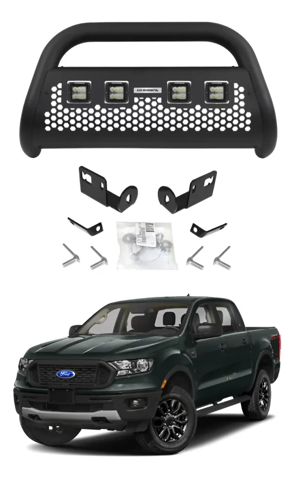 Burrera Defensa Rc2 Lr4 C/ Luz Ford Ranger 2013 - 2022