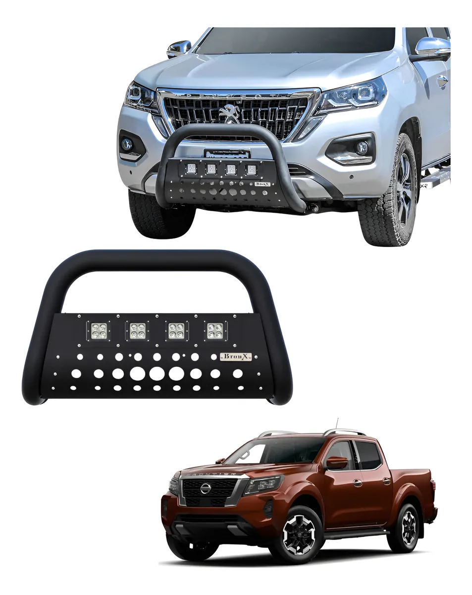 Burrera Black 4 Faros Para Np300, Frontier 4 Cil 2016-2020 - Image 1