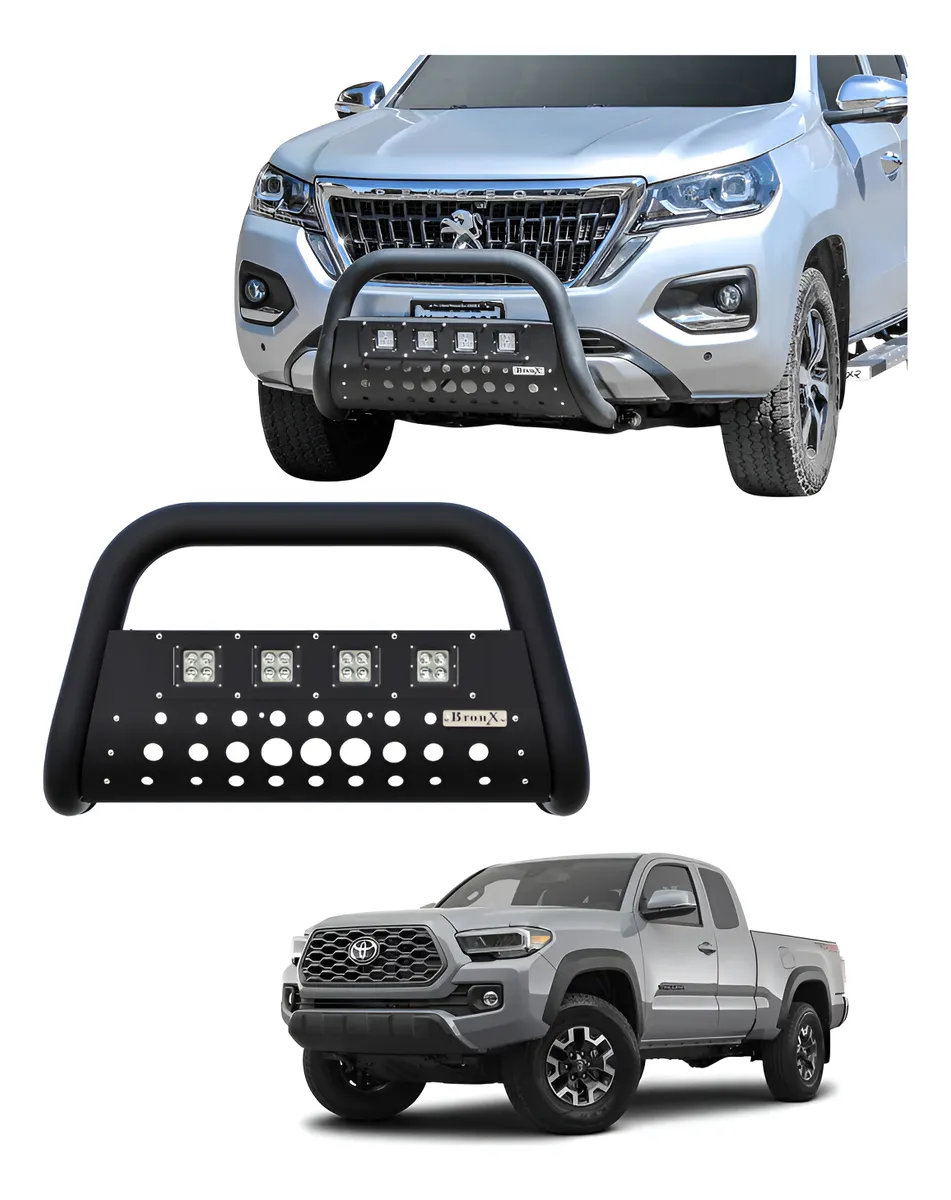 Burrera Black 4 Faros Para Toyota Tacoma 2016 - 2023 - Image 1