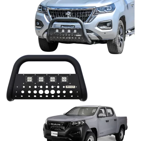 Burrera Black 4 Faros Para Dodge Ram 1200 2025