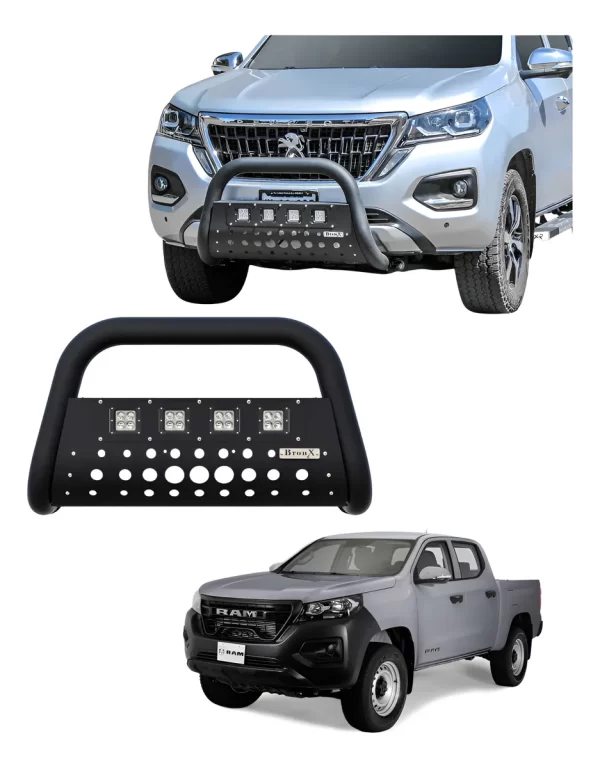 Burrera Black 4 Faros Para Dodge Ram 1200 2025