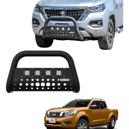 Burrera Black 4 Faros Para Np300-frontier 4cil/pro4x 2021-24