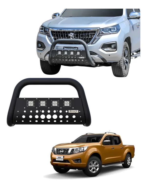 Burrera Black 4 Faros Para Np300-frontier 4cil/pro4x 2021-24