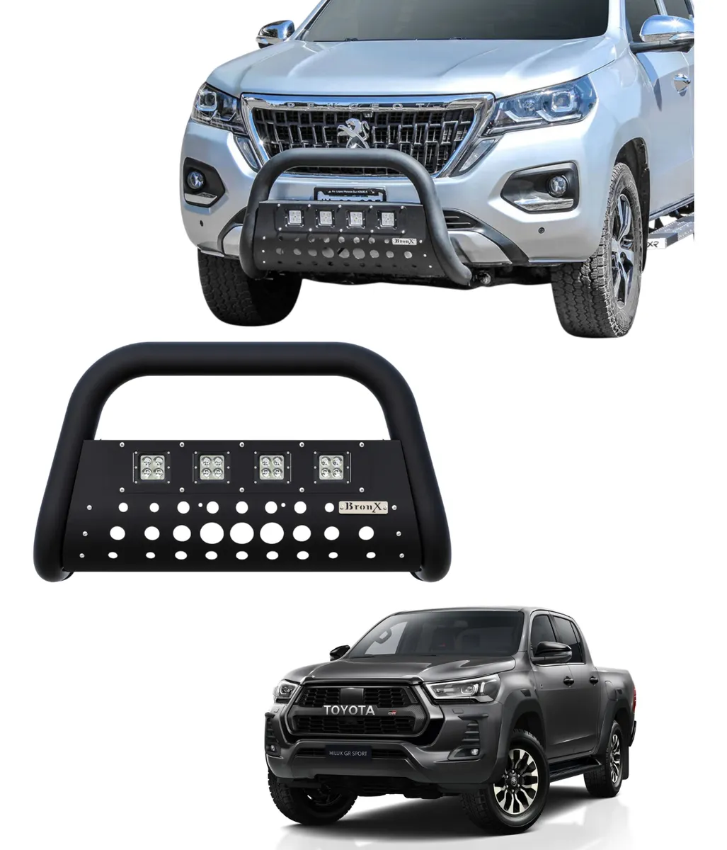 Burrera Black 4 Faros Para Toyota Hilux 2016 -2024 - Image 1