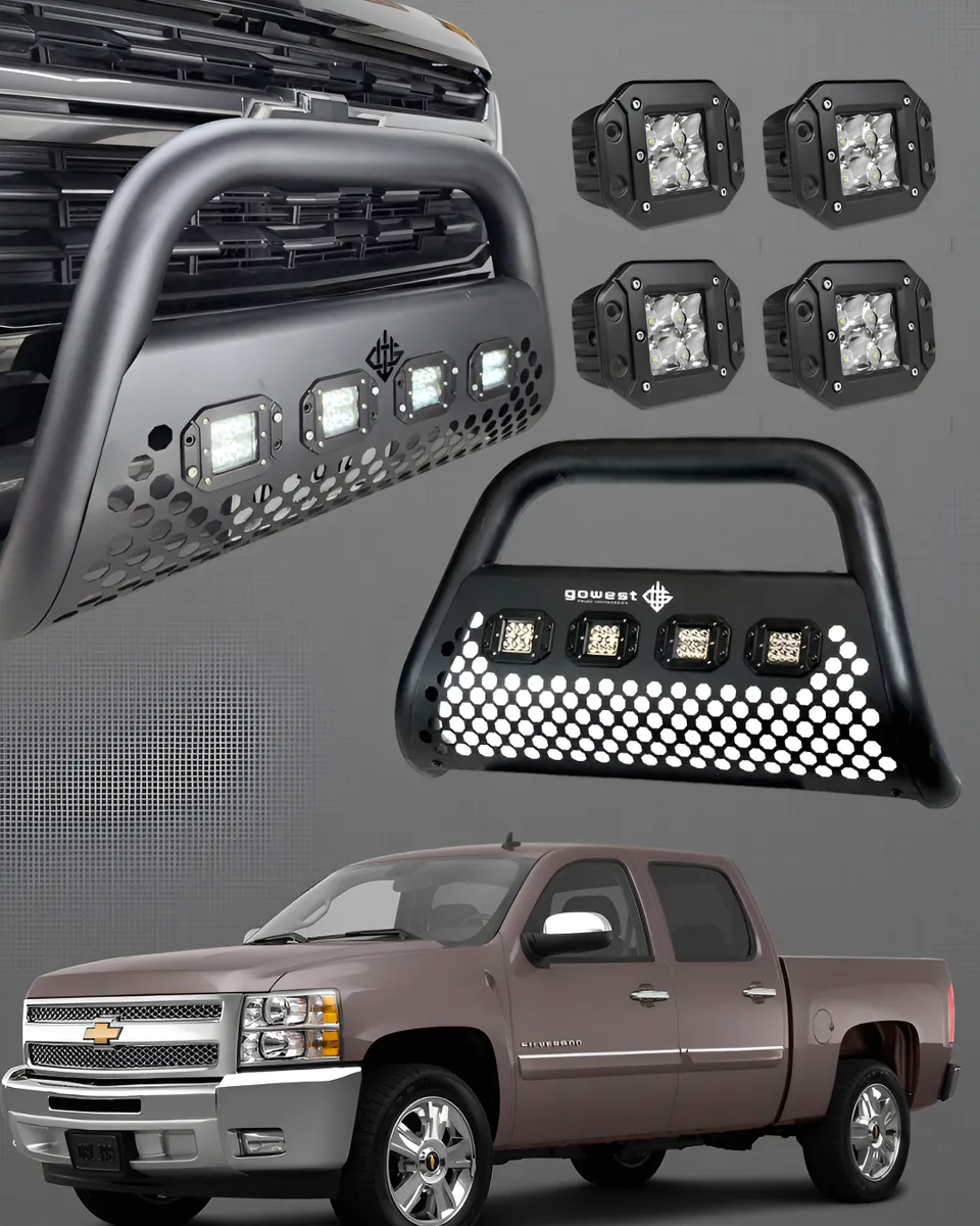 Kit Burrera Para Chevrolet Silverado 2007 - 2013 + 4 Led - Image 1