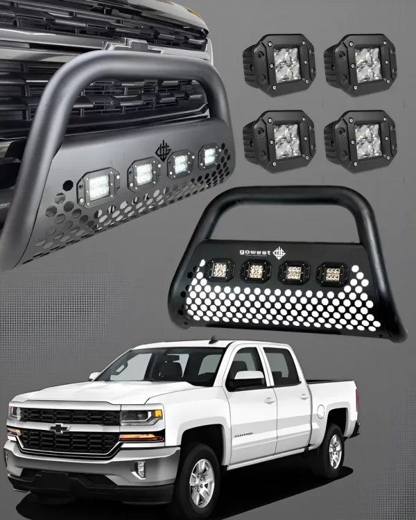 Kit Burrera Ultra Chevrolet Silverado 2016 - 2018 + 4 Luces