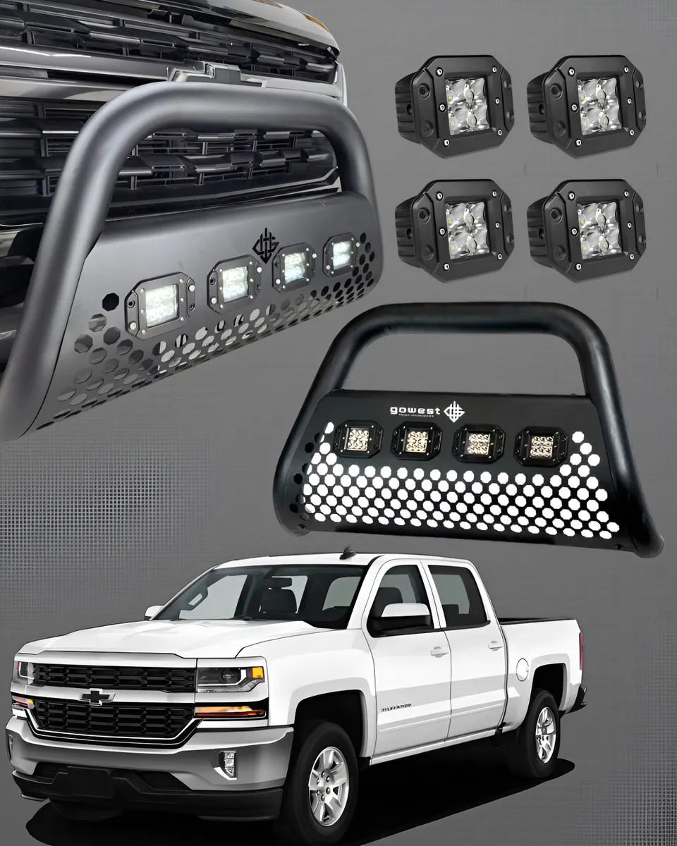 Kit Burrera Ultra Chevrolet Silverado 2016 - 2018 + 4 Luces - Image 1
