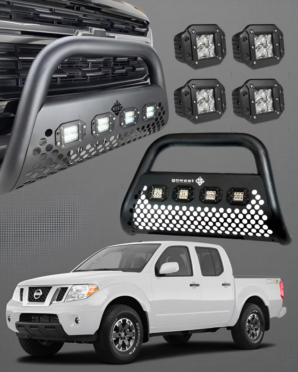 Kit Burrera Nissan Frontier Pro 4x V6 2008 - 2020 + 4 Luces - Image 1