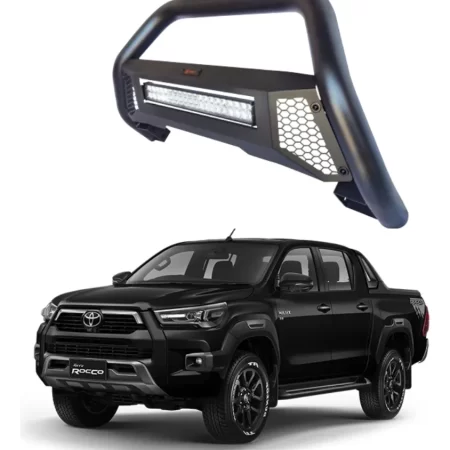 Burrera Tumbaburros Con Barra Led Hilux Recco 2021-2025